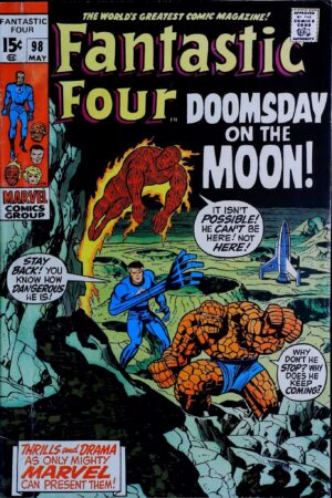 Couverture de FANTASTIC FOUR (1961) #98 - par Jack Kirby - lecubeacomics.com
