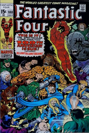 Couverture de FANTASTIC FOUR (1961) #100 - par Jack Kirby - lecubeacomics.com