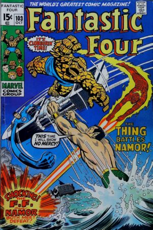 Couverture de FANTASTIC FOUR (1961) #103 - par John Romita - lecubeacomics.com