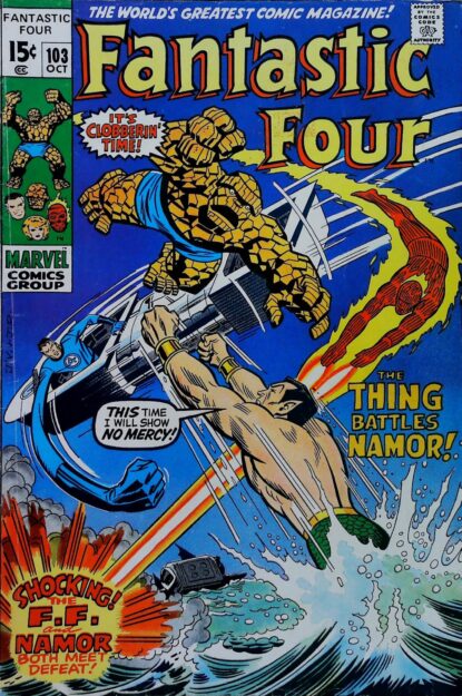 FANTASTIC FOUR (1961) #103 - Marvel - lecubeacomics.com Couverture de FANTASTIC FOUR (1961) #103 - par John Romita - lecubeacomics.com