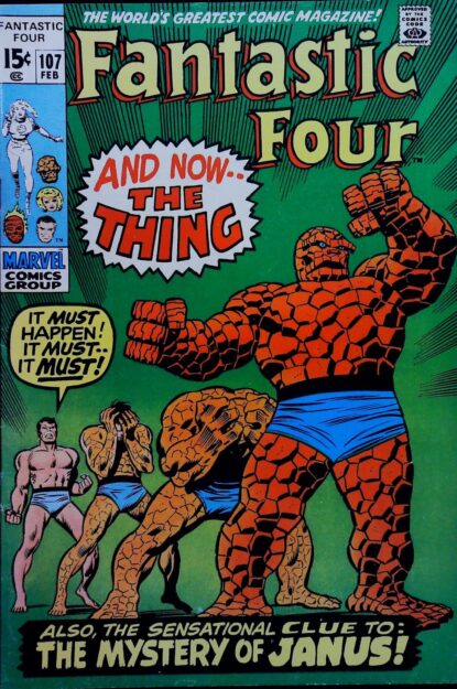 FANTASTIC FOUR (1961) #107 - Marvel - lecubeacomics.com Couverture de FANTASTIC FOUR (1961) #107 - par Joe Sinnott - lecubeacomics.com