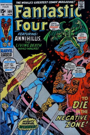 Couverture de FANTASTIC FOUR (1961) #109 - par Joe Sinnott - lecubeacomics.com