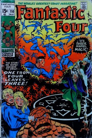 Couverture de FANTASTIC FOUR (1961) #110 - par Joe Sinnott - lecubeacomics.com