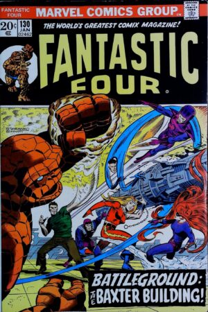 Couverture de FANTASTIC FOUR (1961) #130 - par Jim Steranko - lecubeacomics.com