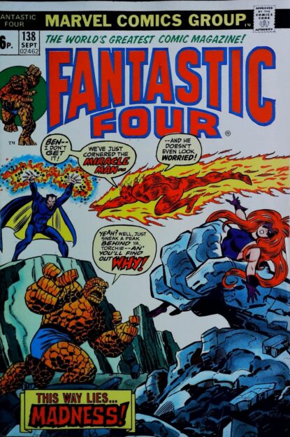 FANTASTIC FOUR (1961) #138 - Marvel - lecubeacomics.com Couverture de FANTASTIC FOUR (1961) #138 - par John Buscema - lecubeacomics.com