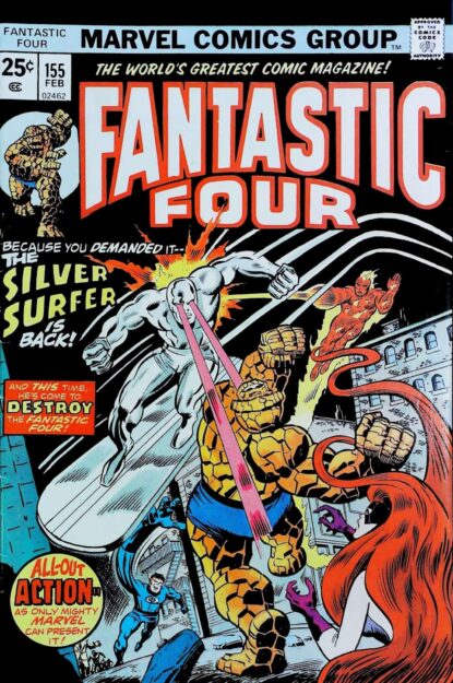 FANTASTIC FOUR (1961) #155 - Marvel - lecubeacomics.com Couverture de FANTASTIC FOUR (1961) #155 - par Rich Buckler - lecubeacomics.com