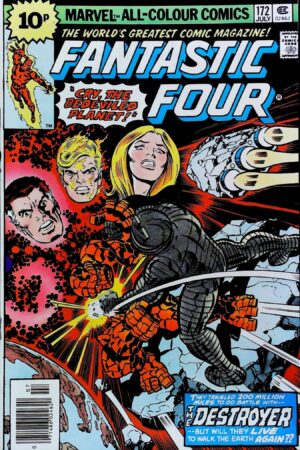 Couverture de FANTASTIC FOUR (1961) #172 - par Jack Kirby - lecubeacomics.com