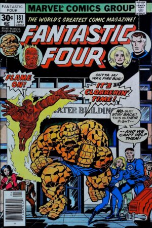 Couverture de FANTASTIC FOUR (1961) #181 - par Jack Kirby - lecubeacomics.com