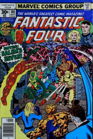 Couverture de FANTASTIC FOUR (1961) #186 - par George Perez - lecubeacomics.com