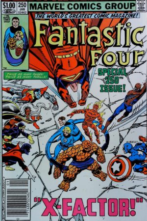 Couverture de FANTASTIC FOUR (1961) #250 - par John Byrne - lecubeacomics.com