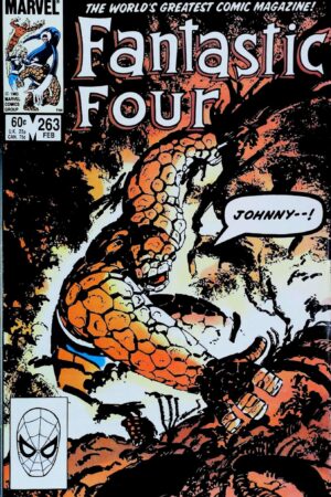 Couverture de FANTASTIC FOUR (1961) #263 - par John Byrne - lecubeacomics.com