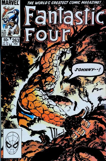 FANTASTIC FOUR (1961) #263 - Marvel - lecubeacomics.com Couverture de FANTASTIC FOUR (1961) #263 - par John Byrne - lecubeacomics.com