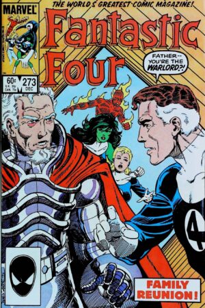 Couverture de FANTASTIC FOUR (1961) #273 - par John Byrne - lecubeacomics.com