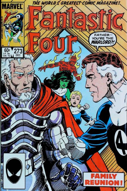 Couverture de FANTASTIC FOUR (1961) #273 - par John Byrne - lecubeacomics.com
