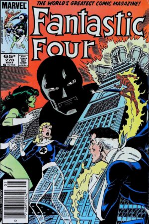 Couverture de FANTASTIC FOUR (1961) #278 - par John Byrne - lecubeacomics.com
