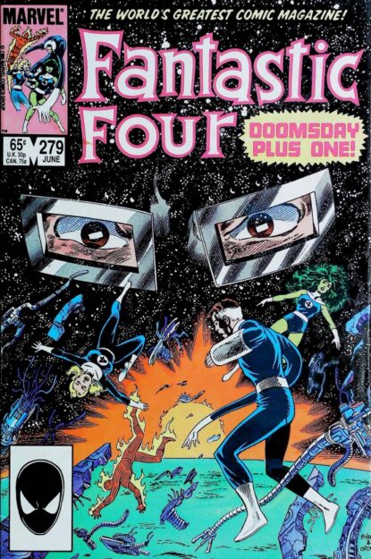 FANTASTIC FOUR (1961) #279 - Marvel - lecubeacomics.com Couverture de FANTASTIC FOUR (1961) #279 - par Jerry Ordway - lecubeacomics.com