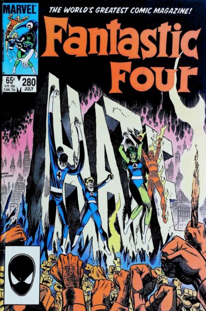 FANTASTIC FOUR (1961) #280 - Marvel - lecubeacomics.com Couverture de FANTASTIC FOUR (1961) #280 - par John Byrne - lecubeacomics.com