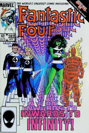 Couverture de FANTASTIC FOUR (1961) #282 - par John Byrne - lecubeacomics.com