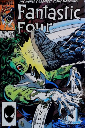 Couverture de FANTASTIC FOUR (1961) #284 - par John Byrne - lecubeacomics.com
