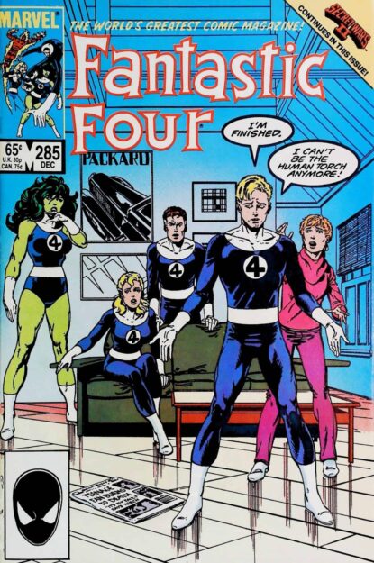 FANTASTIC FOUR (1961) #285 - Marvel - lecubeacomics.com Couverture de FANTASTIC FOUR (1961) #285 - par John Byrne - lecubeacomics.com