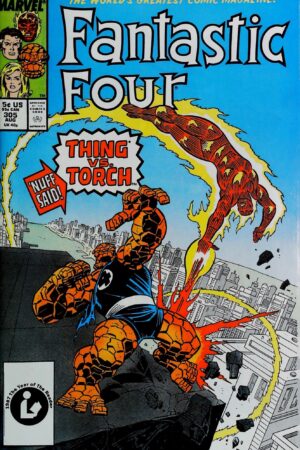 Couverture de FANTASTIC FOUR (1961) #305 - par Ron Frenz - lecubeacomics.com