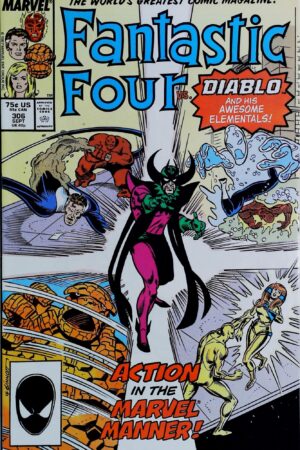 Couverture de FANTASTIC FOUR (1961) #306 - par Ron Frenz - lecubeacomics.com