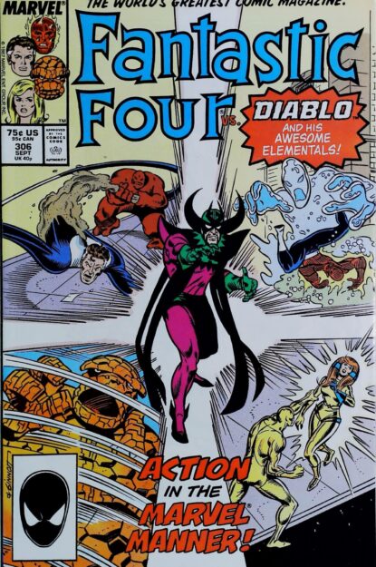 FANTASTIC FOUR (1961) #306 - Marvel - lecubeacomics.com Couverture de FANTASTIC FOUR (1961) #306 - par Ron Frenz - lecubeacomics.com