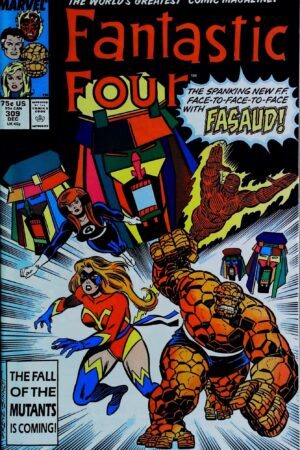Couverture de FANTASTIC FOUR (1961) #309 - par Ron Frenz - lecubeacomics.com
