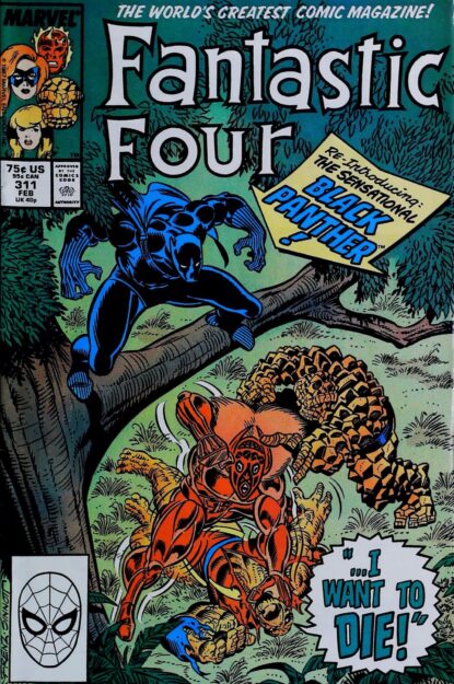 Couverture de FANTASTIC FOUR (1961) #311 - par Joe Sinnott - lecubeacomics.com