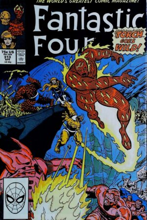 Couverture de FANTASTIC FOUR (1961) #313 - par Ron Frenz - lecubeacomics.com