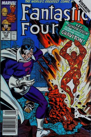 Couverture de FANTASTIC FOUR (1961) #322 - par Ron Frenz - lecubeacomics.com