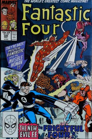 Couverture de FANTASTIC FOUR (1961) #326 - par Joe Sinnott - lecubeacomics.com