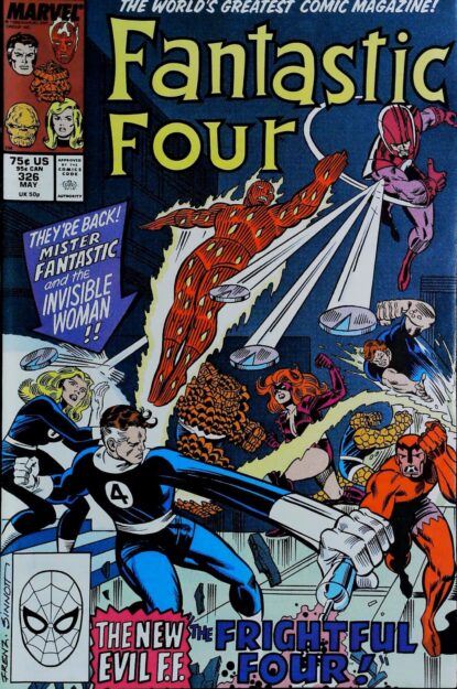 FANTASTIC FOUR (1961) #326 - Marvel - lecubeacomics.com Couverture de FANTASTIC FOUR (1961) #326 - par Joe Sinnott - lecubeacomics.com