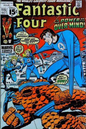 Couverture de FANTASTIC FOUR (1961) #115 - par Frank Giacoia - lecubeacomics.com