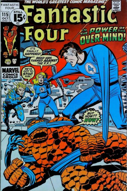 Couverture de FANTASTIC FOUR (1961) #115 - par Frank Giacoia - lecubeacomics.com