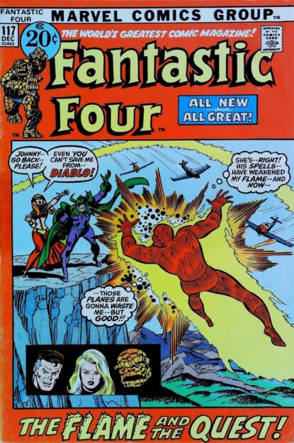 Couverture de FANTASTIC FOUR (1961) #117 - par Joe Sinnott - lecubeacomics.com