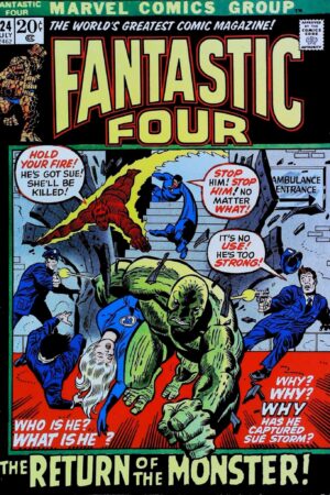 Couverture de FANTASTIC FOUR (1961) #124 - par John Buscema - lecubeacomics.com