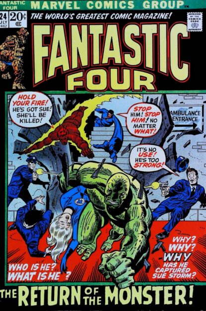 FANTASTIC FOUR (1961) #124 - Marvel - lecubeacomics.com Couverture de FANTASTIC FOUR (1961) #124 - par John Buscema - lecubeacomics.com