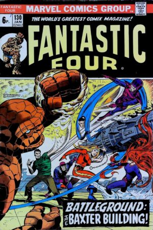 Couverture de FANTASTIC FOUR (1961) #130 - par Jim Steranko - lecubeacomics.com