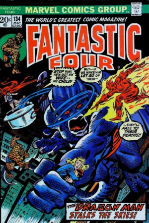 Couverture de FANTASTIC FOUR (1961) #134 - par John Buscema - lecubeacomics.com