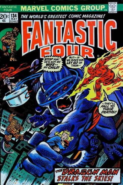 Couverture de FANTASTIC FOUR (1961) #134 - par John Buscema - lecubeacomics.com
