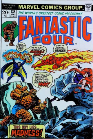 Couverture de FANTASTIC FOUR (1961) #138 - par John Buscema - lecubeacomics.com
