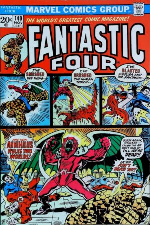 Couverture de FANTASTIC FOUR (1961) #140 - par Rich Buckler - lecubeacomics.com