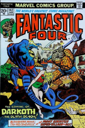 Couverture de FANTASTIC FOUR (1961) #142 - par Rich Buckler - lecubeacomics.com