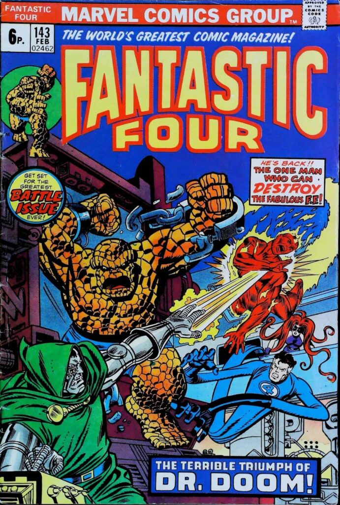 Fantastic Four #143, exemplaire FN 6.0, recto