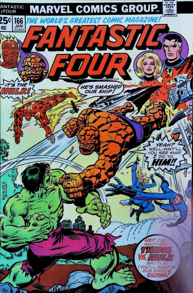 Fantastic Four #166, exemplaire FN 6.0, recto
