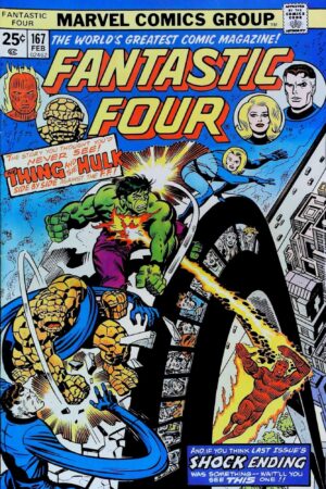 Couverture de FANTASTIC FOUR (1961) #167 - par Jack Kirby - lecubeacomics.com