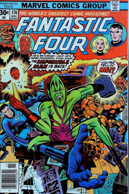FANTASTIC FOUR (1961) #176 - Marvel - lecubeacomics.com Couverture de FANTASTIC FOUR (1961) #176 - par Jack Kirby - lecubeacomics.com
