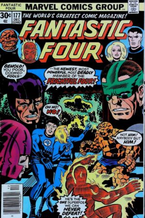 Couverture de FANTASTIC FOUR (1961) #177 - par Jack Kirby - lecubeacomics.com