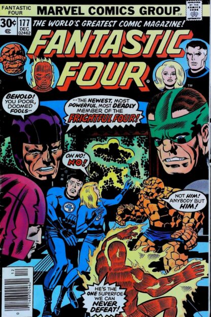 FANTASTIC FOUR (1961) #177 - Marvel - lecubeacomics.com Couverture de FANTASTIC FOUR (1961) #177 - par Jack Kirby - lecubeacomics.com